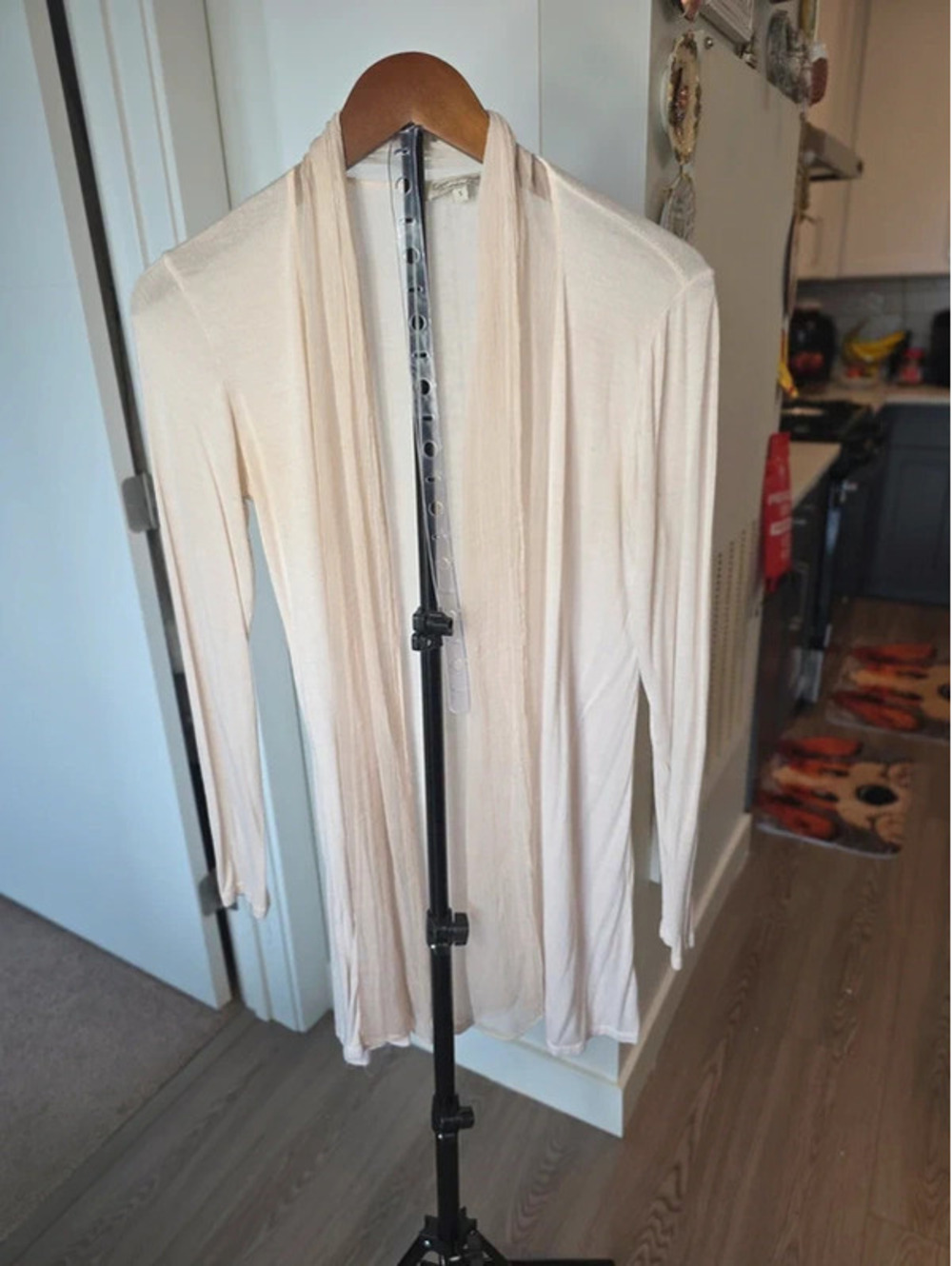 Laggia de Tesstori lend cardigan, Loggia de Tessitori, open front drape style